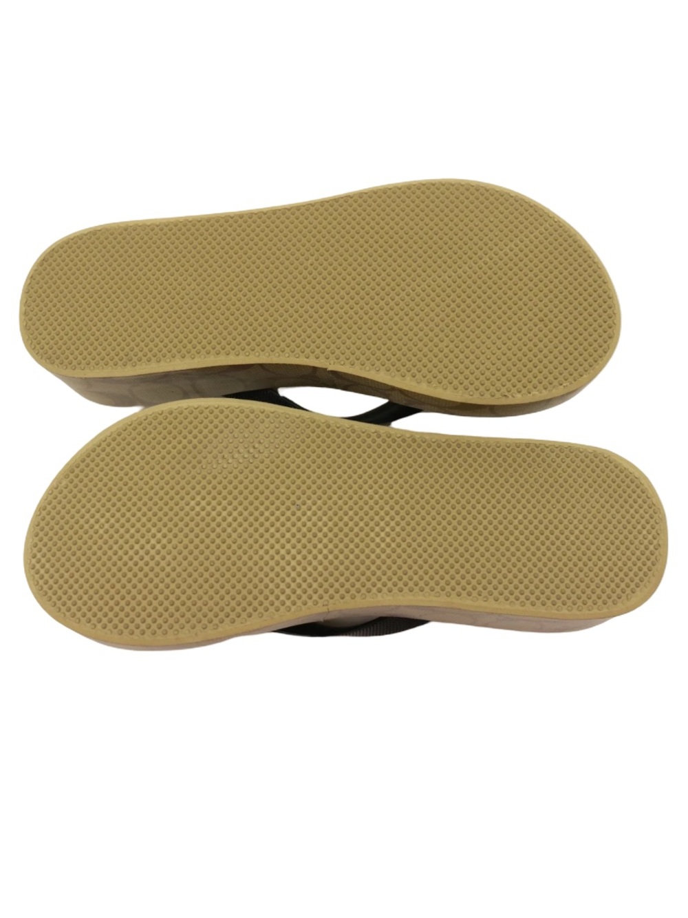 New Coach Lynn Platform Signature Flip Flop Sandal - Brown & Tan Size 7 - Picture 5 of 9